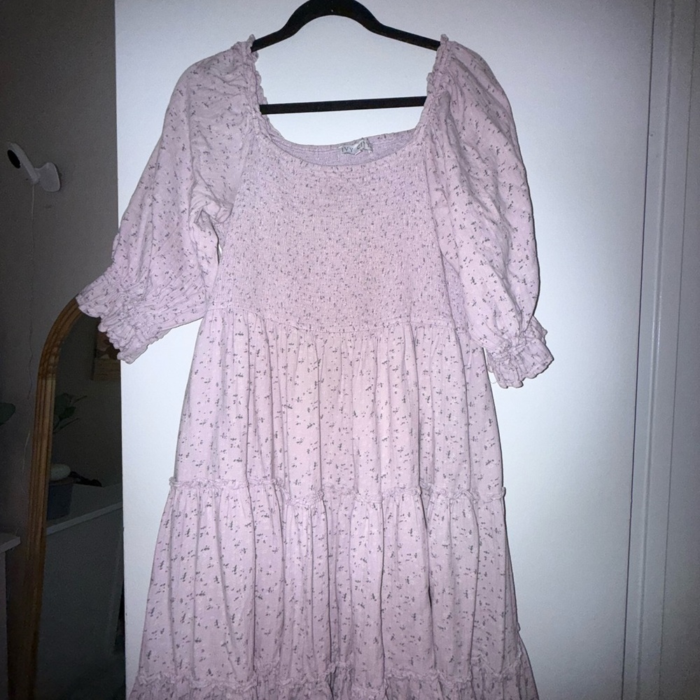 Ivy City Co lavender Floral Dress